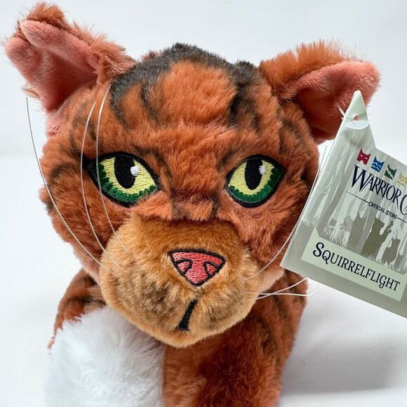 NWT Warrior Cats Squirrelflight Orange Green Eyes Kitty 14" Plush Thunder Clan - Picture 3 of 11